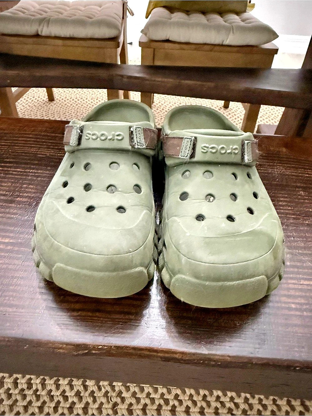 Crocs Echo Clog Green Sandals